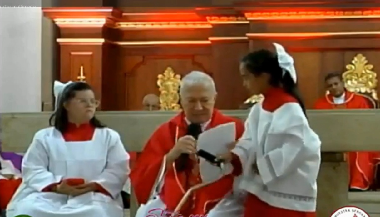 Momento de la polémica reacción 