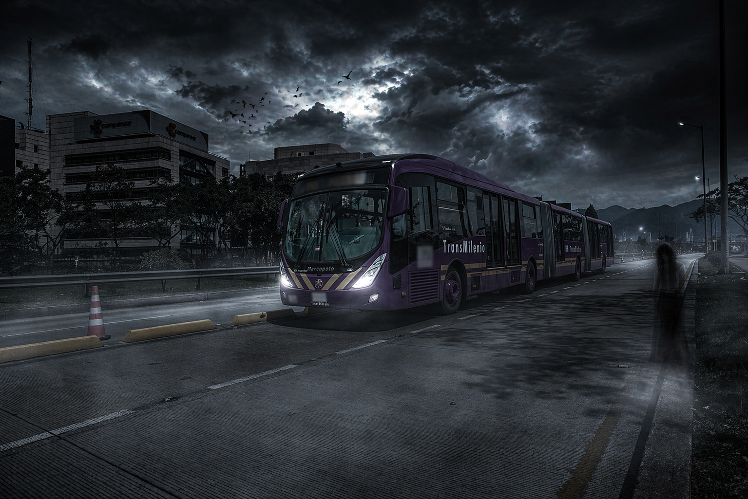 Imagen de ilustración del TransMilenio fantasma.