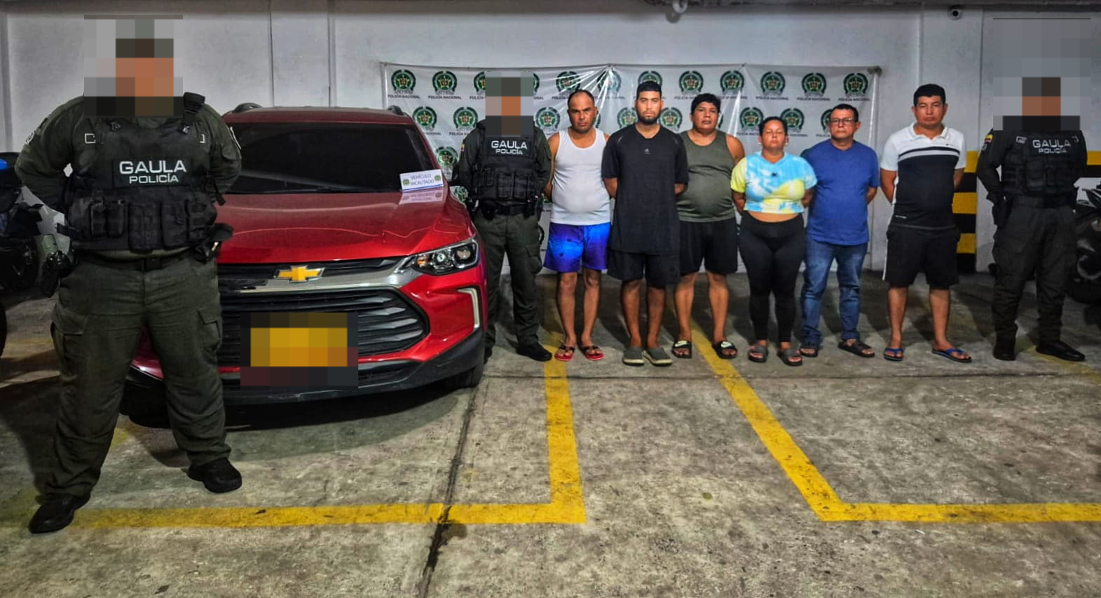 Presuntos integrantes de la estructura criminal Los Pepes.