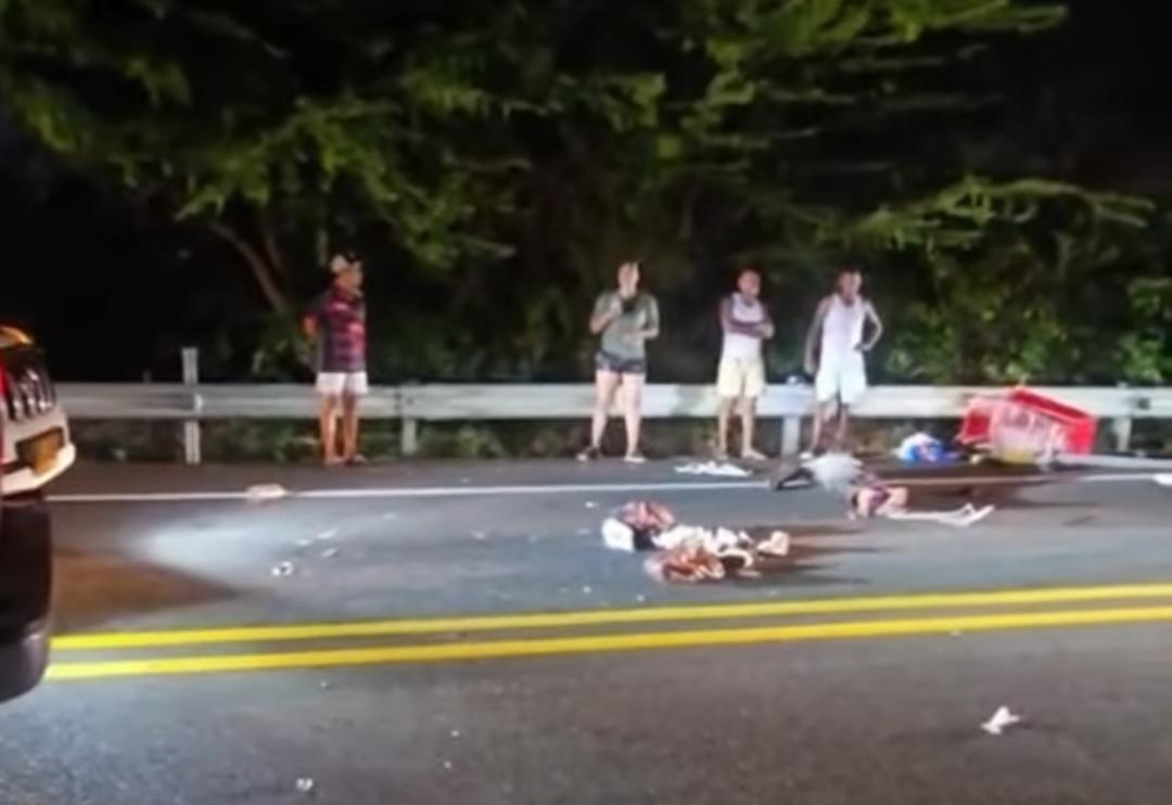 Momentos luego del accidente