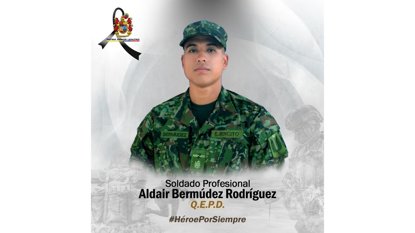 Soldado fallecido en el ataque