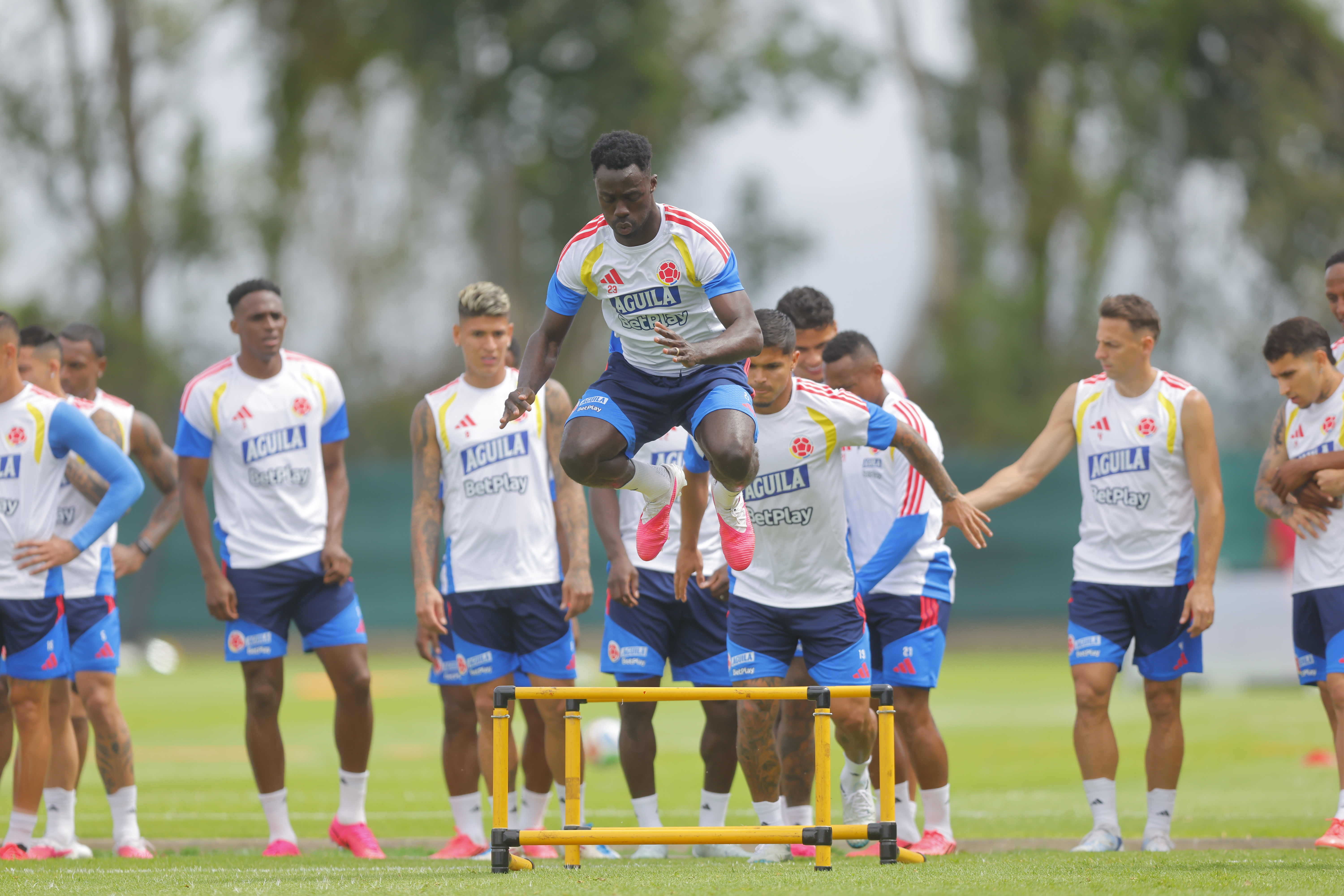 Selección Colombia en preparación para su debut en el Mundial