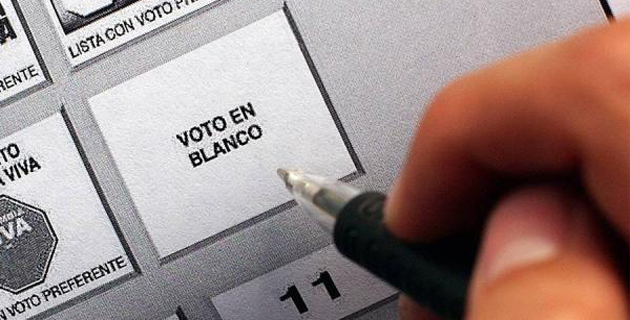 Voto  en blanco