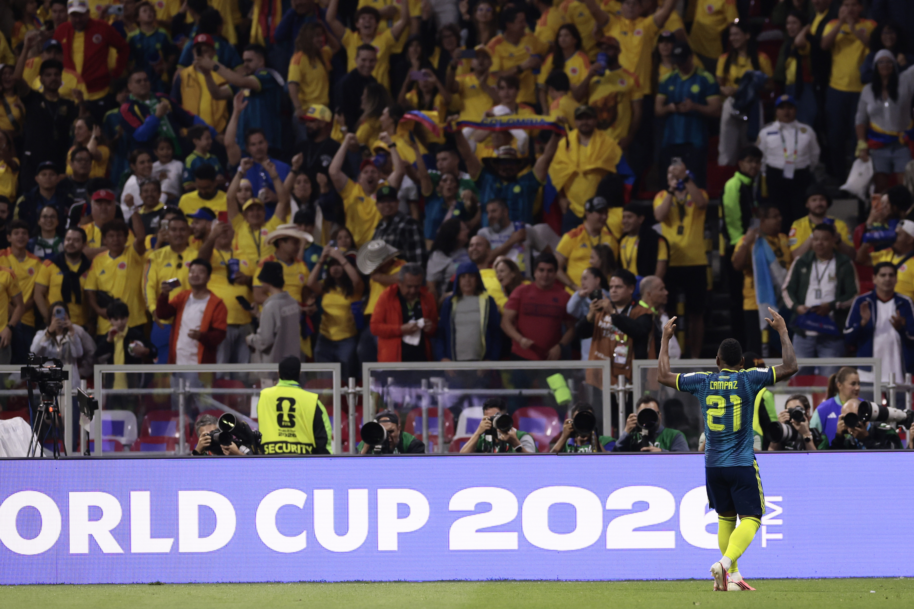 Imagen referencial del partido de Colombia 