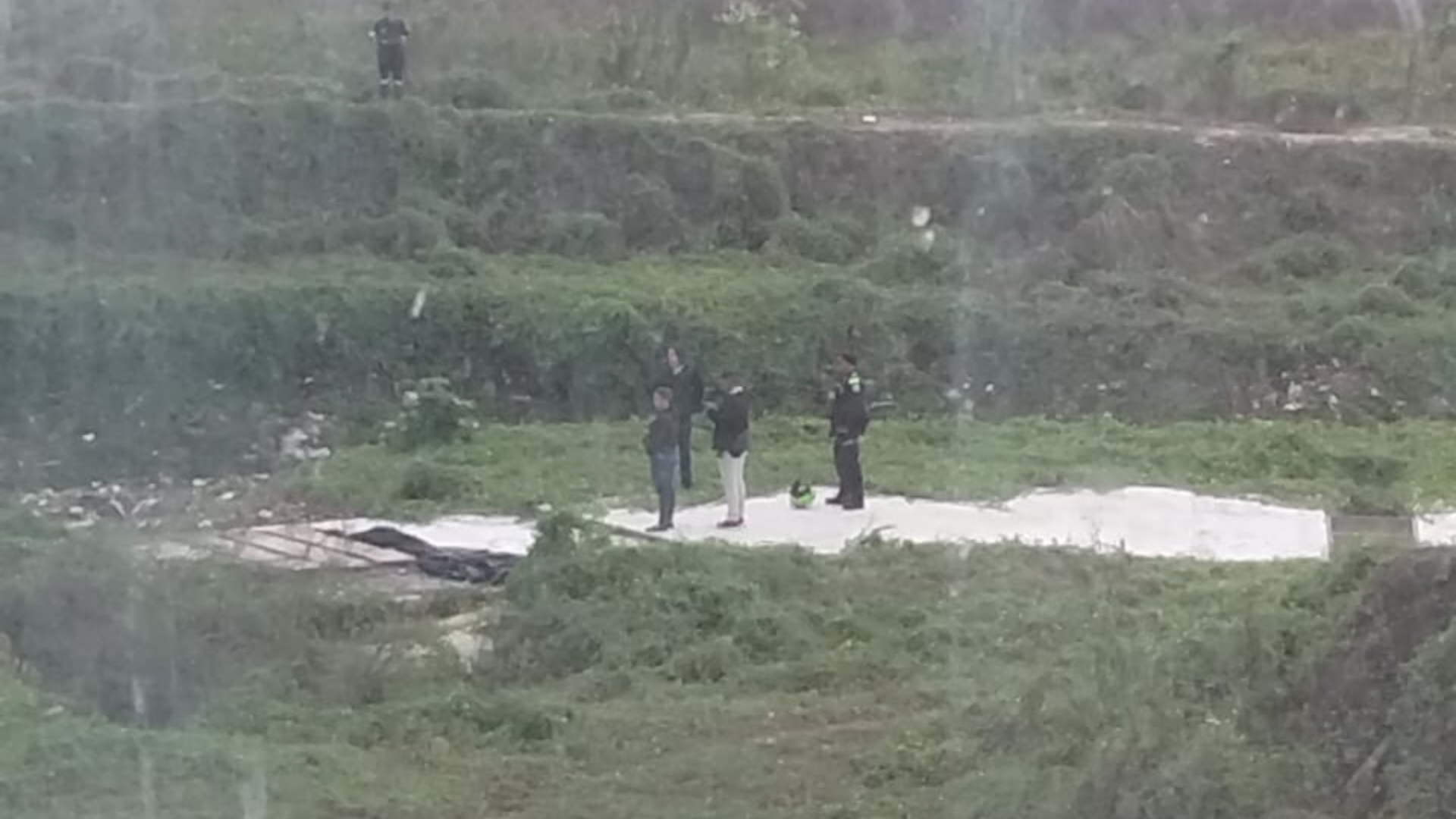 Uniformados en el sector de Normandía, en Soledad.