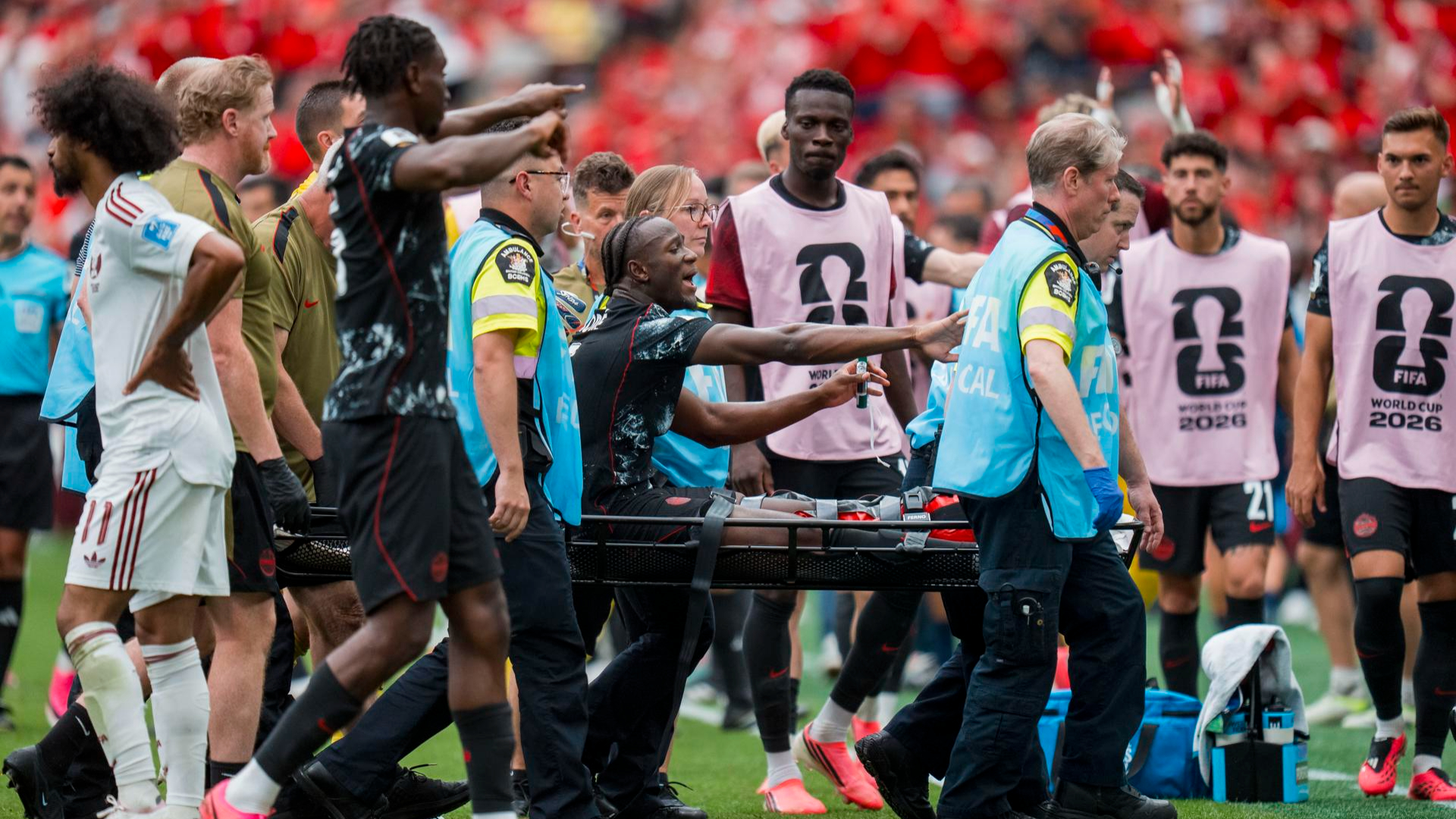 Momento de la lesión de Ismaël Koné