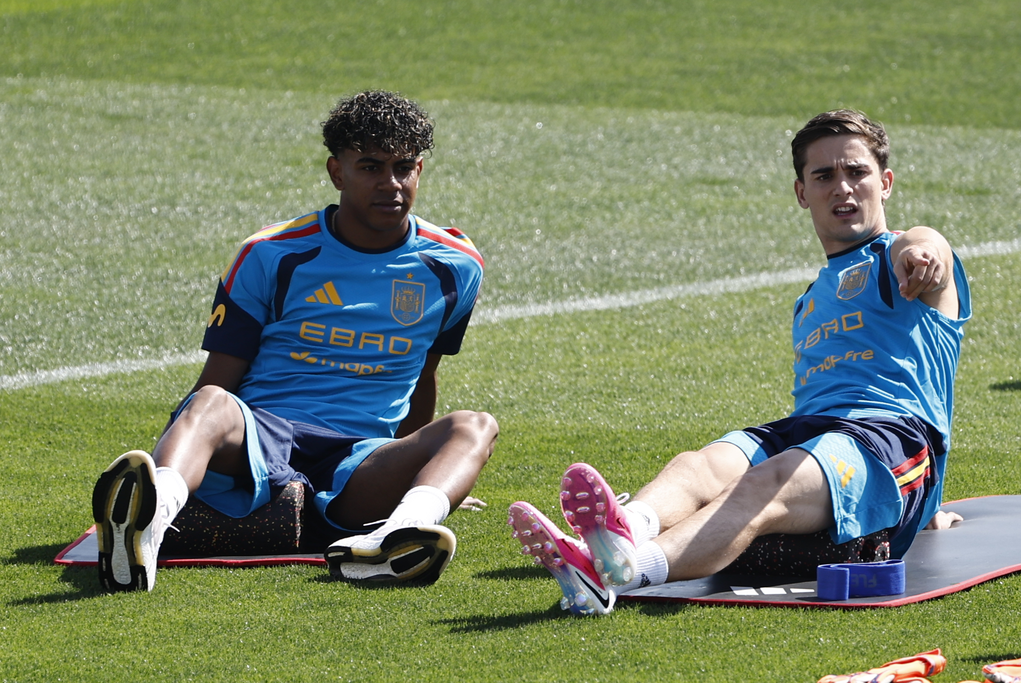 Entrenamiento de la selección española 