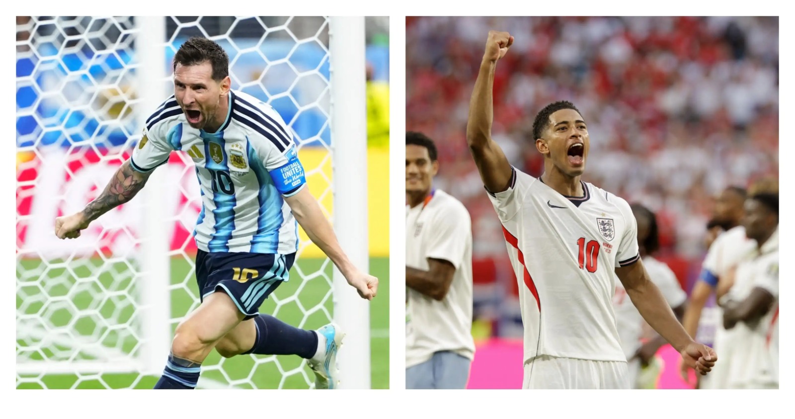 Messi vs. Bellingham: el duelo que marcará la semifinal entre Argentina e Inglaterra