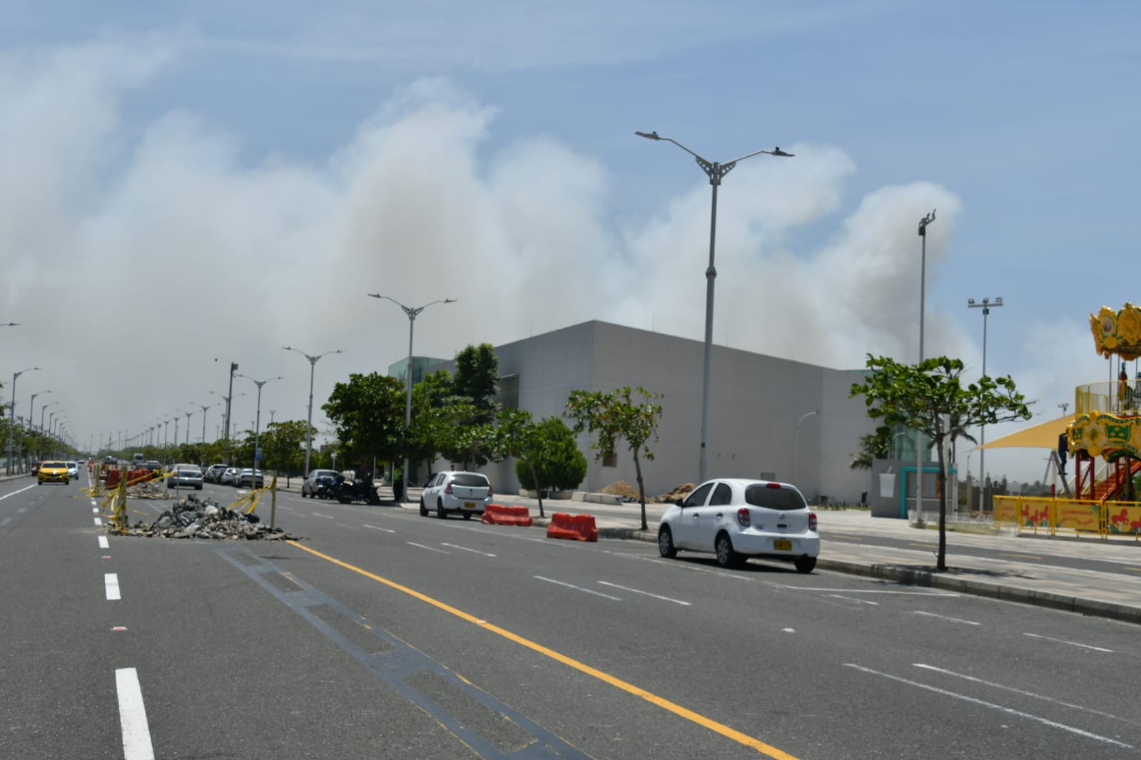 Momentos del incendio
