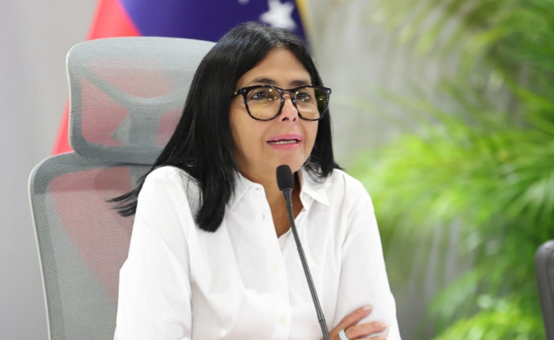 Delcy Rodríguez, presidenta encargada de Venezuela.