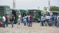 Los conductores aún no salen a prestar el servicio de transporte.