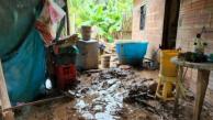 Los habitantes de la vereda perdieron ollas, abanicos, colchones, estufas, entre otros. 
