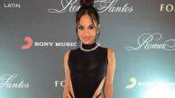 Natti Natasha durante lanzamiento del nuevo álbum de Romeo Santos.