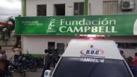 Fundación Campbell, donde fueron trasladados los heridos. 