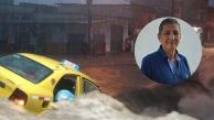 Douglas Marcillo, taxista que fue arrastado por el arroyo