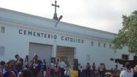 Fachada del cementerio calancala