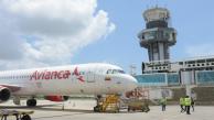Avión de Avianca en la terminal barranquillera