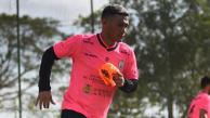 Teófilo Gutiérrez en su primer entreno como jugador de Real Cartagena