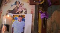 Altar con la foto de Darío Alfonso Ariza Palacio, pescador decapitado en Puebloviejo.