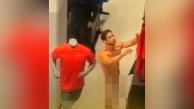 Hombre que salió desnudo y estuvo en el Mall Plaza.