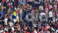Pelea en el estadio Metropolitano.