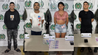 Los cuatro capturados cuentan con antecedentes judiciales 