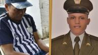 Henry Valero Castro, padre del patrullero José Daniel Valera Narváez, de 24 años, asesinado en Amalfi, Antioquia.