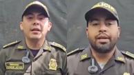 Los dos policías secuestrados.
