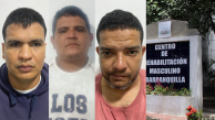 Los tres reclusos fugados de la Cárcel Distrital El Bosque.
