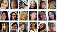 Listado de mujeres víctimas de la violencia.