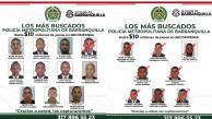 Cartel de los más buscados.