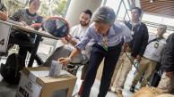 Claudia López ejerciendo su derecho al voto