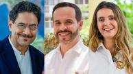 Iván Cepeda, Abelardo de la Espriella y Paloma Valencia.