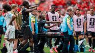 Momento de la lesión de Ismaël Koné