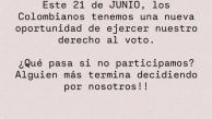 Mensaje de Karol G a través de sus redes sociales