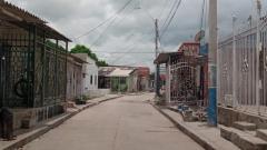 En esta calle del barrio Santo Domingo se produjo el ataque a bala.