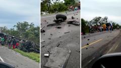 Los vehículos involucrados. 