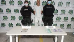 Alias Jonathan, uno de los capturados por extorsión.