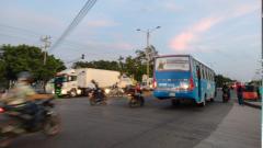 La movilidad en Soledad este miércoles. 