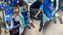 Imágenes de la persona herida 