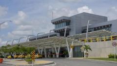 Aspecto del aeropuerto. 