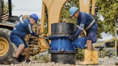 Aspecto de los trabajos de la empresa Triple A en las zonas de Barranquilla