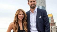 Shakira y Piqué en medio de un evento cuando todavía eran pareja.