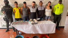 Los criminales quedaron a disposición de la Fiscalía General de la Nación