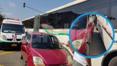 Aspecto de la escena del siniestro vial