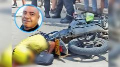 El hombre quedó tendido en mitad de la vía. 