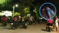 Los asesinatos escaparon por una zona boscosa.