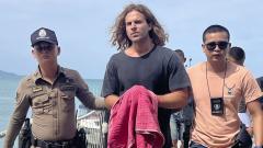 El joven al momento de ser capturado