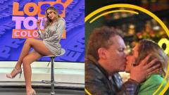 Nanis Ochoa en el set y en la foto expuesta por el Canal Uno