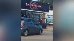 El momento previo al arrollamiento del trabajador